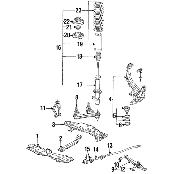Genuine Honda 51401-S5T-A11 Spring Front Genuine Honda 51401-S5T-A11 Spring Front